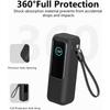 3-IN-1 Case + HD Hydraulic Hydrogel Film For Anker Zolo 25000mAh 165W Power Bank Portable Charger Case Screen Protector Cover