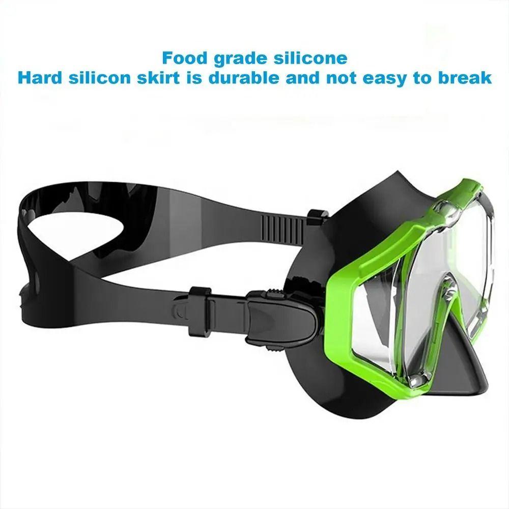 With Nose Cover Kids Swim Goggles PVC Strap Snorkel Swimming Goggles Child Diving Mask for Youth