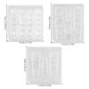 Transparent Silicone Nail Art Molds 3D Carving Nail Art Molds  for DIY Manicure Design