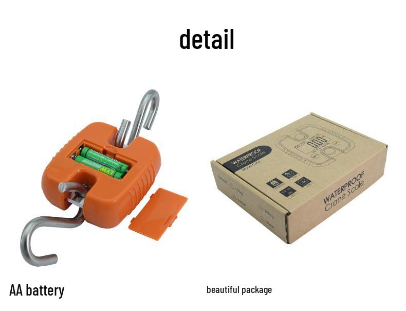 300kg Hochpräzise Wasserdichte Mini-Hängewaage für Fischzuchten, Fracht und Gepäck