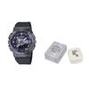 Casio all-metal series-disc series dual display waterproof quartz movement resin strap Japanese and Korean watch women's watch purple GM-S114GEM-1A2PR