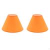 2x Table Lamp Shade Lampshade Bedside Desk Lighting Fixture - Orange, As Described