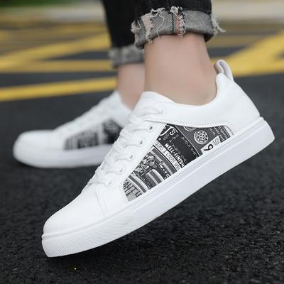 Flache Herrenschuhe Tenis Para Hombre Frühling Luxus Weißes Leder Freizeitschuhe Herren Freizeit-Sneakers Trend Männlich Skateboard-Schuhe 39-48