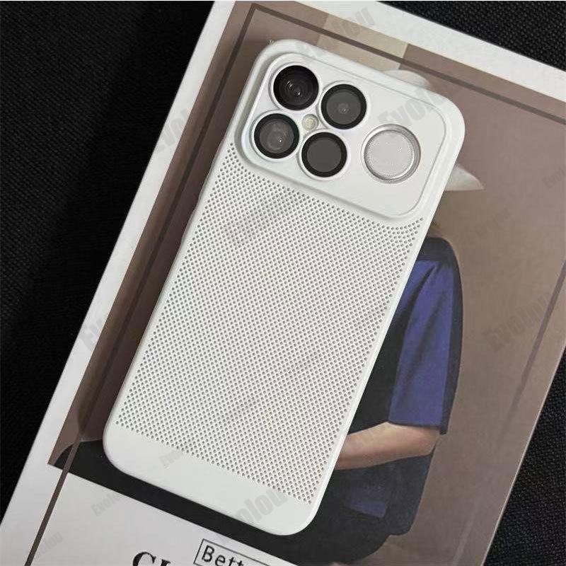 For POCO F8 Ultra F8pro Heat Dissipation Hard Phone Case for POCO F8Ultra Redmi K90 Pro Max Cooling Honeycomb Mesh PC Shell