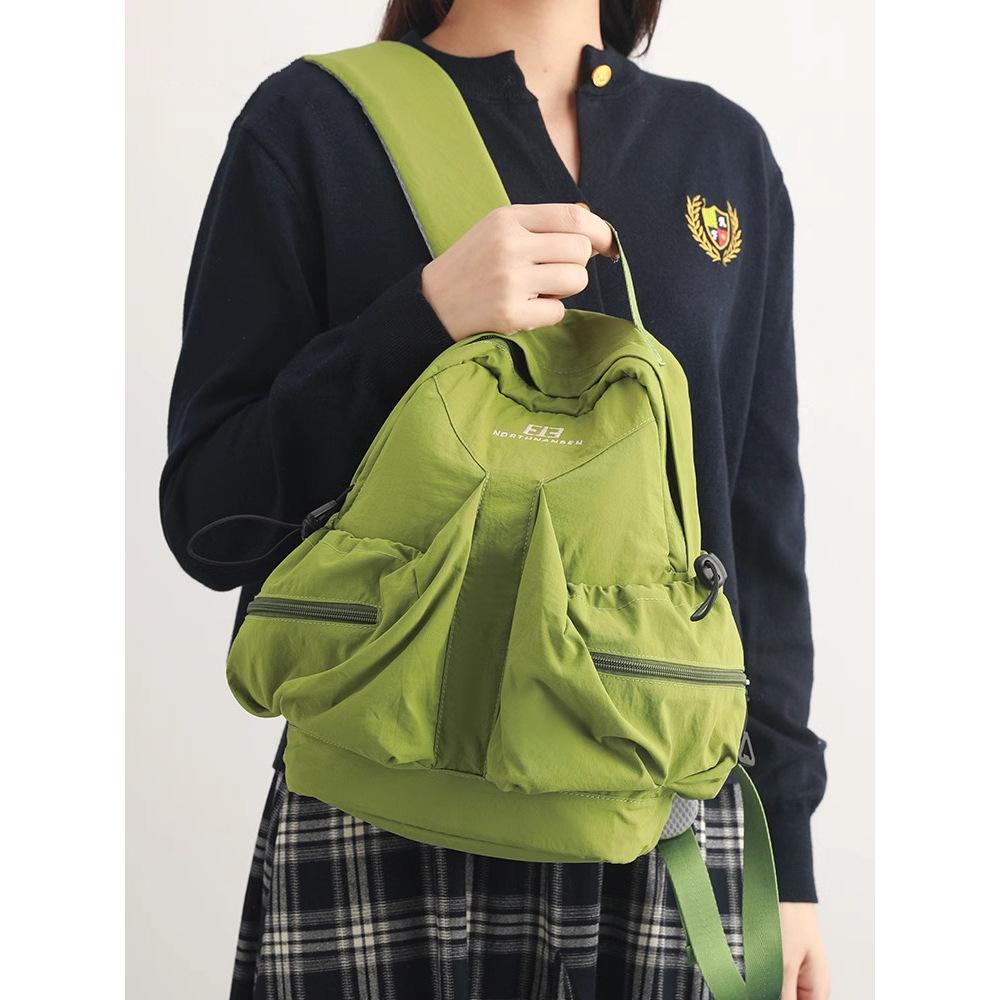 Schoolbag small fresh green 1011 winter new female student schoolbag large capacity commuter backpack backpack