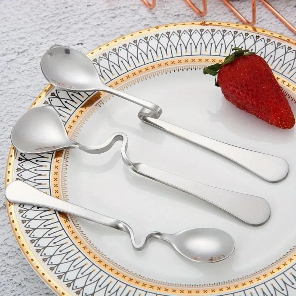 Hanging Cup Coffee Stirring Spoon Long Handle Stainless Steel Mixing Scoop Coffeeware Tableware Decor for Kitchen Accessories