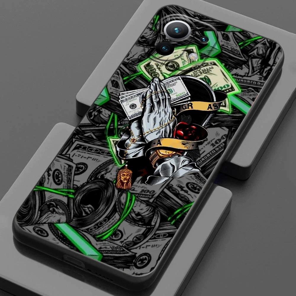 Winking Money Dollars For Xiaomi 15T 11T 12T 13T 14T Pro 11 Lite 15 Phone Case Mi POCO X7 X8 M7 F7 Pro F8 Ulra F6 M6 X5 X6 Cover
