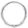 Drperfect 1 Stück Chirurgischer Stahl Nasenring für Damen Herren Septum Ring Clicker Conch Helix Knorpel Ohrringe Piercing Schmuck