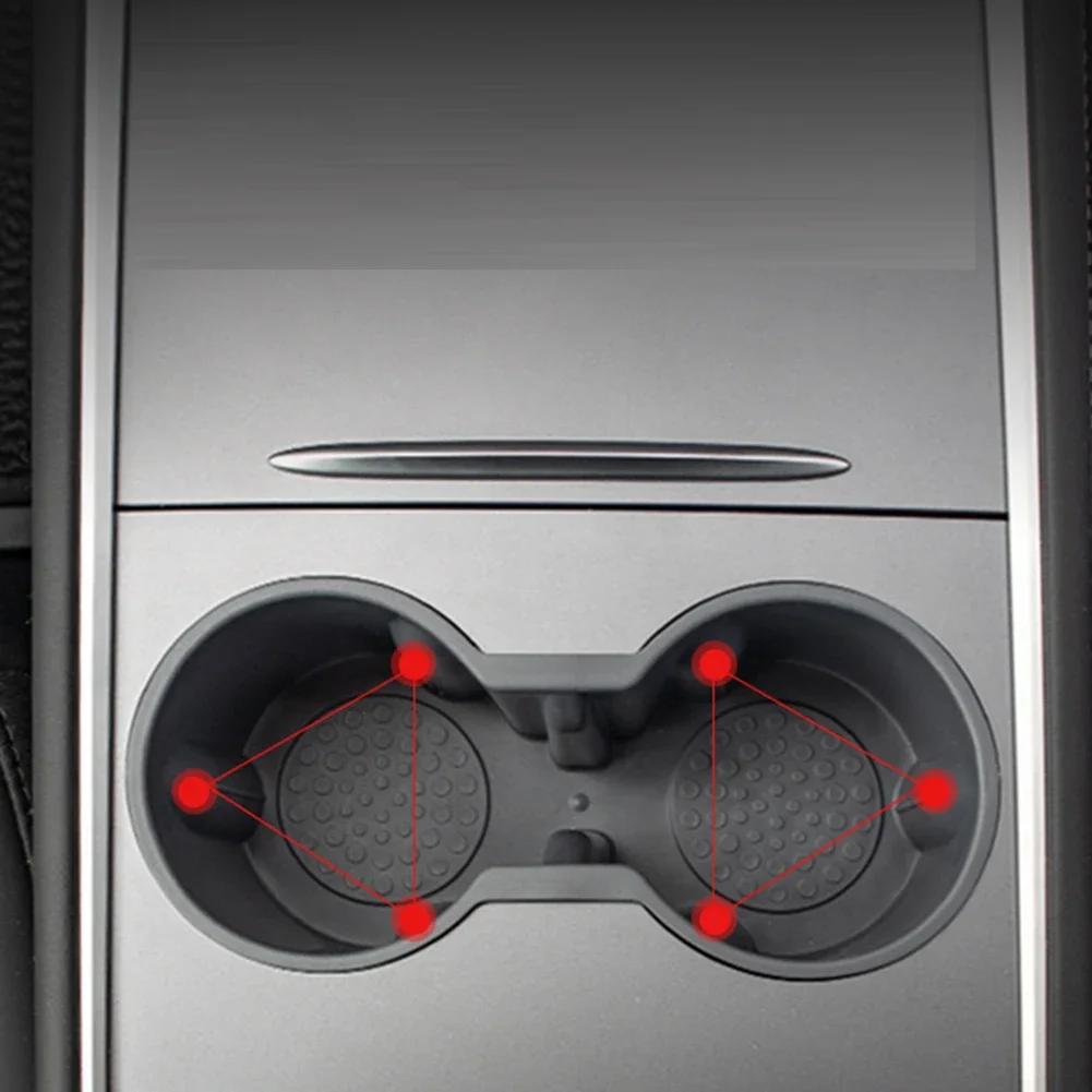 Getränkehalter für Getränkehalter für Tesla Model 3 Y 2017-2024, Auto-Wasserflaschenständer, Kunststoff, Auto-Innenraum, Schwarz