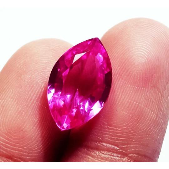Natural Pink Sapphire Marquise Cut 10.90 Ct Rare Certified Loose Gemstone