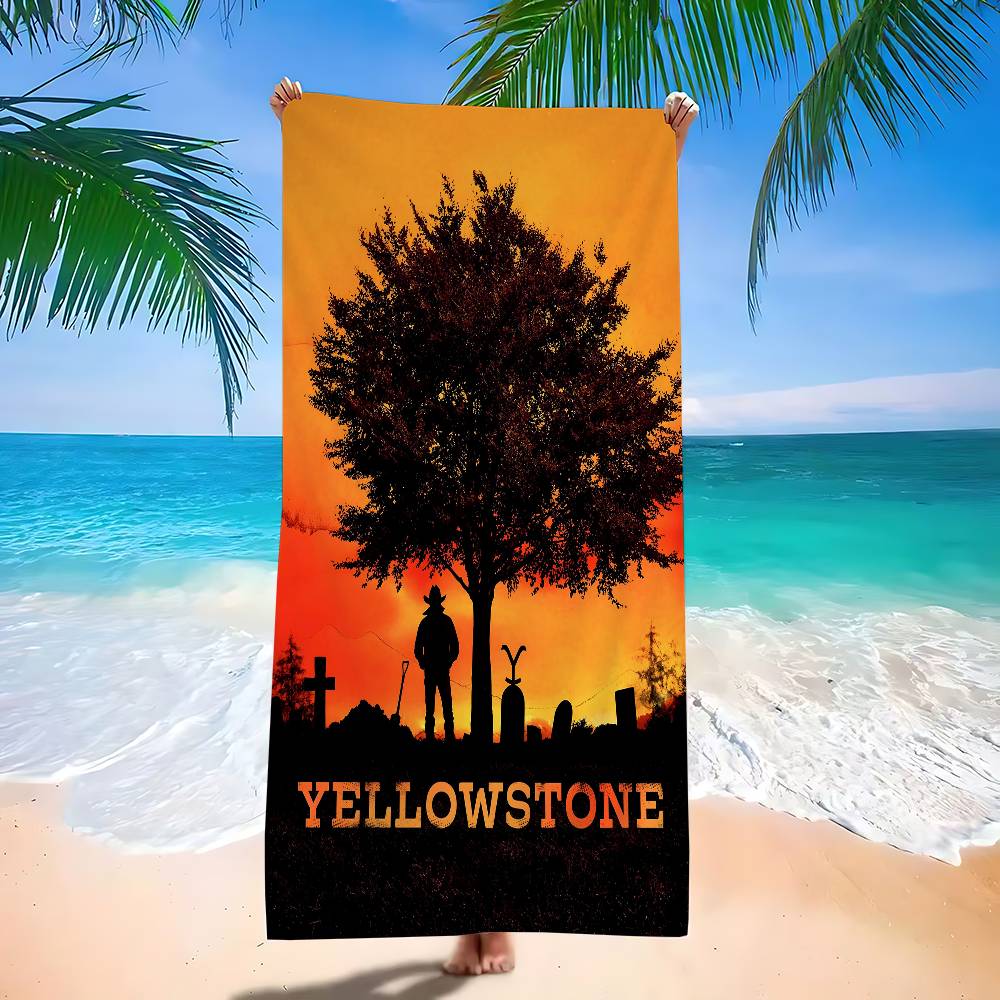 Popular TV Series-Yellowstone Microfiber Beach Towel Absorbent Quick dry Soft Yoga Swimming Resort Mountain Climbing Towel