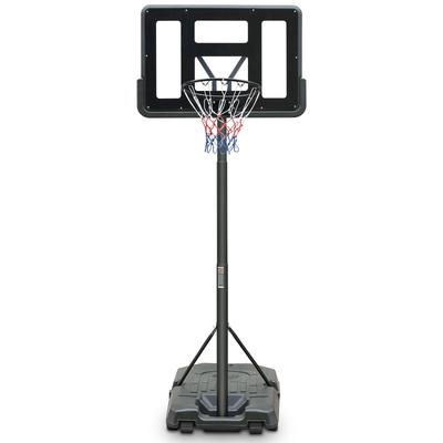 Outdoor Basketball Hoop, Adjustable 198.12 To 304.8 Cm, for Children and Adults, PVC Backboard, Weather-resistant Net, Built-in Wheels