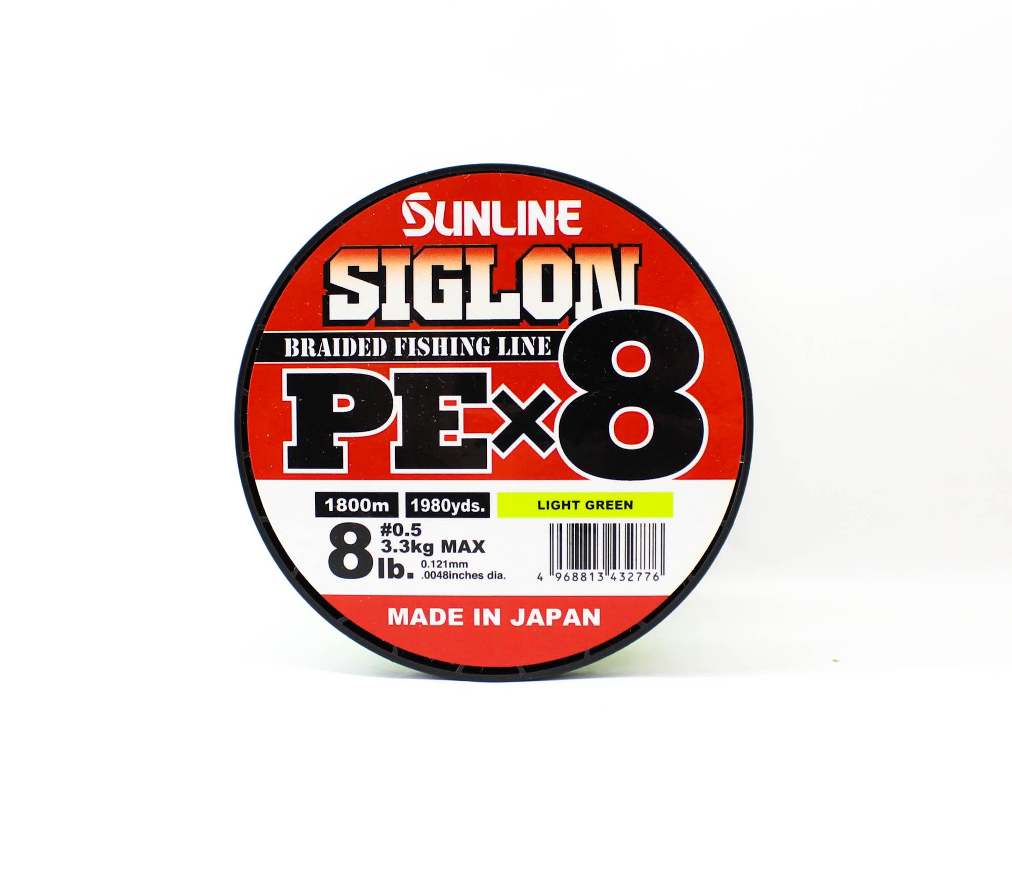 

Sunline P.E Line X8 Siglon 1800M P.E 0.5 8LB Lime Green (2776) зеленый лайм