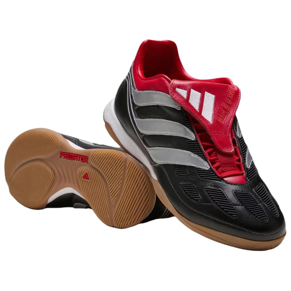 Adidas Predator Precision Soccer Shoes Unisex Black Silver Red JQ4223
