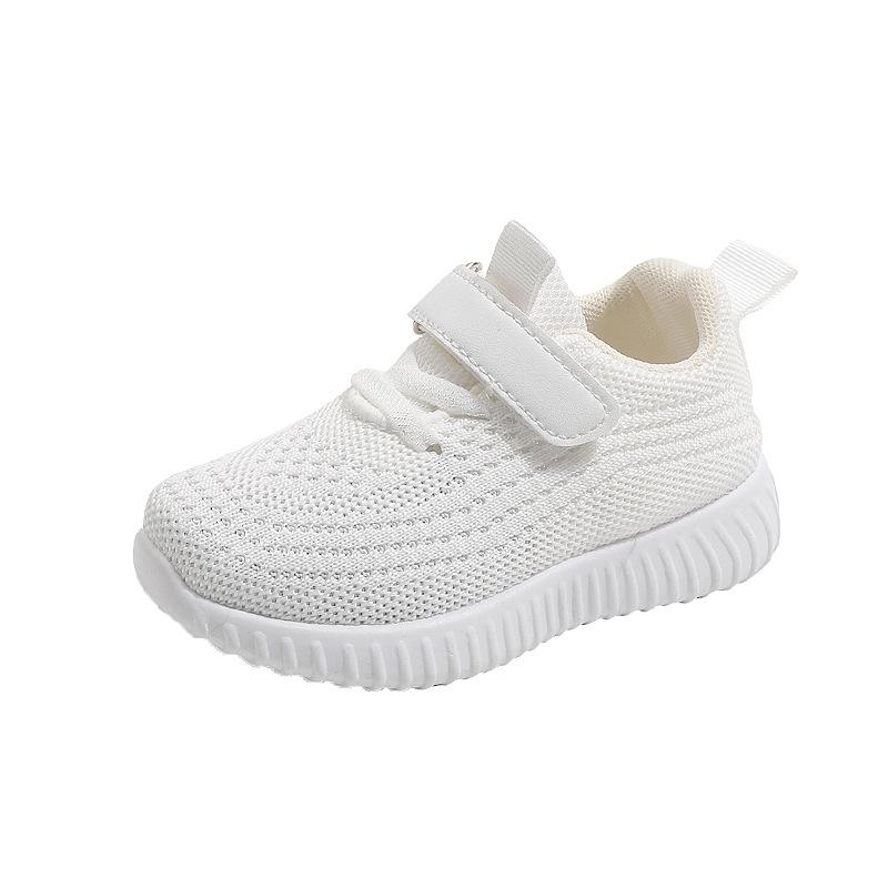 Kids Casual Shoes Spring Kids Shoes Breathable Casual Shoes Soft Soled Boy Girl Flyknit Single Shoe Anti Slip Girl Shoe Boy Shoe