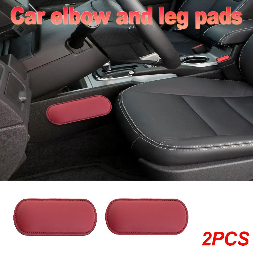 Comfortable Suede Car Pillow Car Knee Pad Auto Cushion Elastic Memory Foam Leg Pad Headrest In The Car Interior Accessories