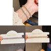 Geometric Square Zircon Fashion Bracelet With Cubic Zirconia For Women Gift