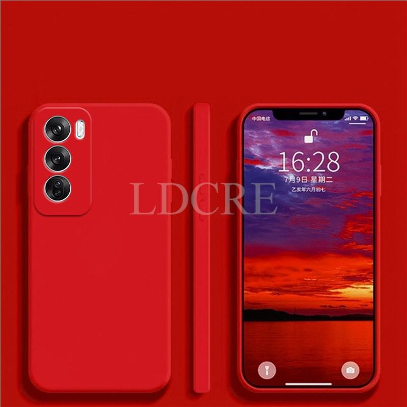 Für OPPO Reno 12 Pro Hülle Flüssigsilikonhülle Reno 12 Pro Hülle TPU Weichgummi Schutzhülle Reno 12 Pro Hülle