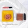 Waterproof PU Leather Makeup Bag with Automatic Snap Closure