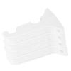4Pcs Double-Slot Curtain Rod Brackets 26-28Mm Diameter Plastic Wall Mounted Bracket for Dual Rod Setup Modern Traditional Decor