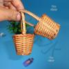 Special Mini Rattan Bamboo Basket Toy Accessories