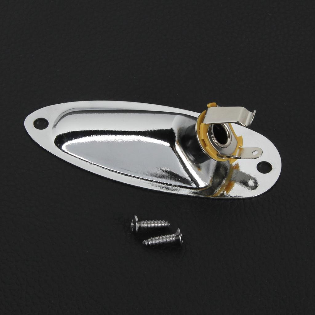 FLEOR 1 Stück Bootsstyle Klinkenbuchse für Gitarre Ausgangsbuchse 1/4" 6,35mm für ST E-Gitarre