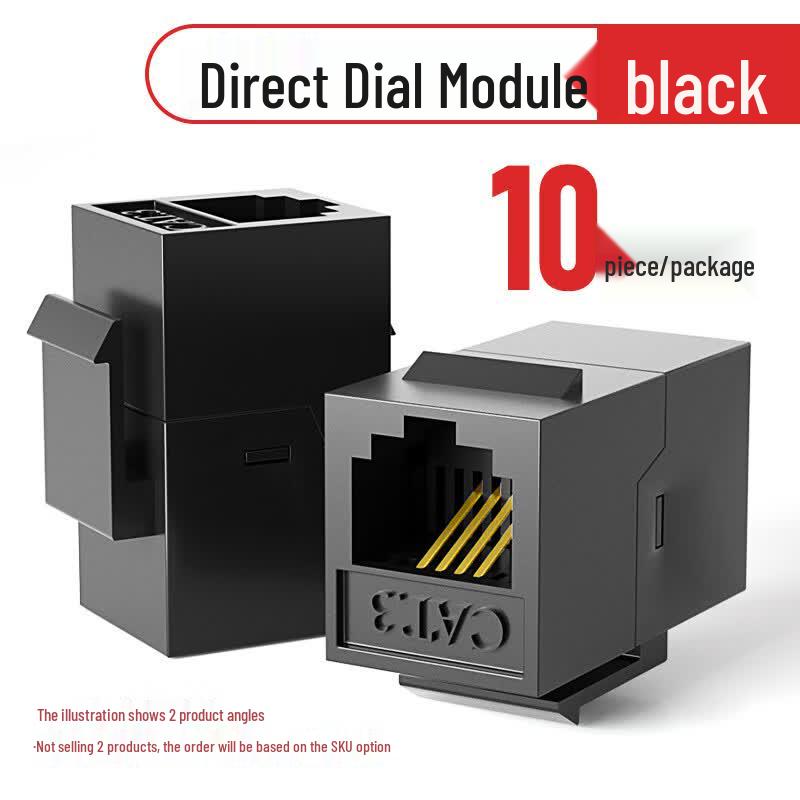 RJ11 4-Core Telephone Voice Coupler (10-Pack)
