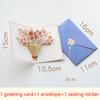 3D Pop-up Stil Kreative minimalistische Grußkarte Original Blumen Segenskarte Geburtstagsparty Einladung Brief Geschenk