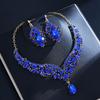 Vintage Luxury Crystal Necklace & Earrings Set for Banquet 2025