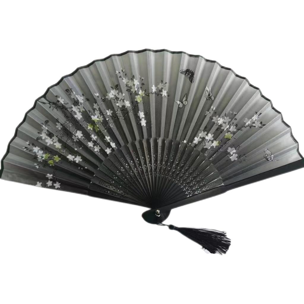 Ancient Style Bamboo Folding Fan: Classical Chinese Dancing and Photography Prop