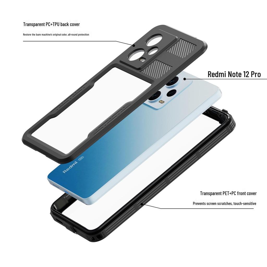 Coque Étanche Anti-Chute pour Redmi Note 13 Pro/Note 15 Pro 5G
