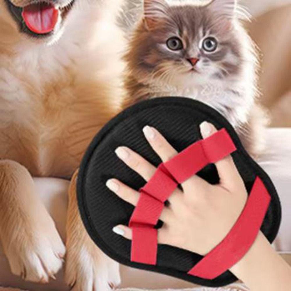 Cloth Pet Hair Removal Glove Hangable Reusable 5-Finger Grooming Cleaner with Massage Function Electrostatic Cleaner