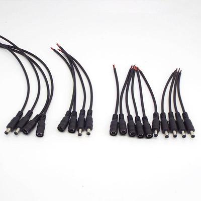 2pin DC Male Female Wire Power Supply Pigtail Cable 12V 5.5x2.1mm Connector Adapter Plug For LED Light Strip
