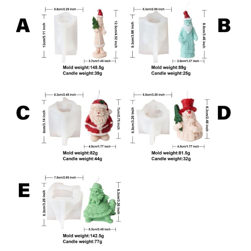 Stylish Handmade Soap and Candle Crafting Christmas Silicone Mould Flexible Home Decoration Supplies for Art Projects