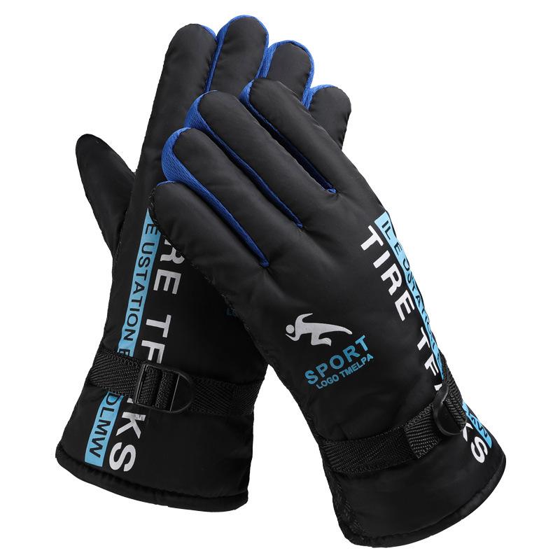 Winter Herren Ski Fahrhandschuhe Verdickt Warm Mode Stall Ski Motorrad Elektrofahrzeug Handschuhe
