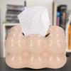 Electroplated Ceramic Tissue Box Case Holder Decorative Elegant Facial Tissue Napkin Dispenser Box