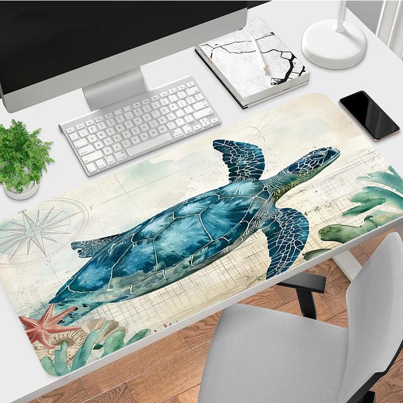 Ocean Life Xl Gaming Mouse Pad Nonslip Rubber Base Stitched Edge Waterproof Desk Mat For Pc Laptop Gamer Office Computer Accessories C927479