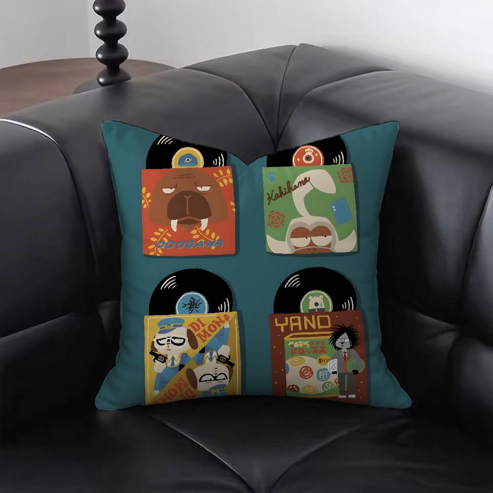 Mystery Animated Movie O-Odd Taxi Pillow Case Sofa Cushion Cover Room Home Decoration