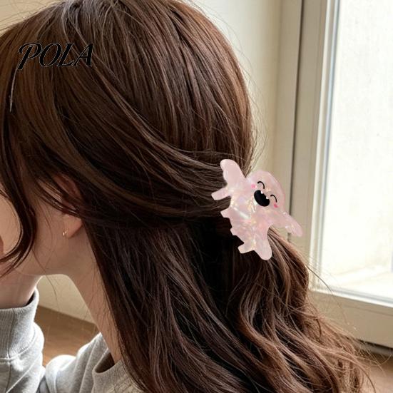 Shimmer Hair Gripper Halloween Claw, Cute Ghost Gripper, Firm Grip Clip with Medium Long for Hair, Comfortable Stylish Accessories Women Girls
