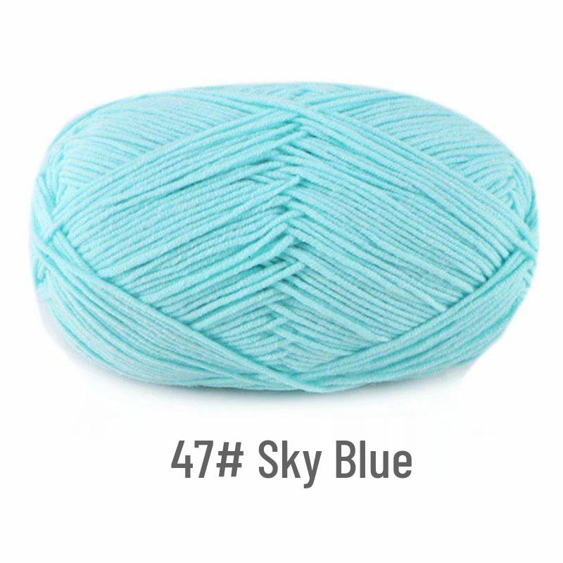 Suhe 4-Ply Combed Milk Cotton Yarn for Crochet & DIY Knitting Projects