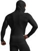 Tesla Sports and Long Sleeve Hoodie with Mask and Face Compression Cold Inner Running Sports Thermal Men's Undershirt, Fleece-Lined, Moisture-Wicking,