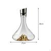 Champagne Dispenser Red Wine Carafe Hand Blown Glass Drinkware Made Aerator