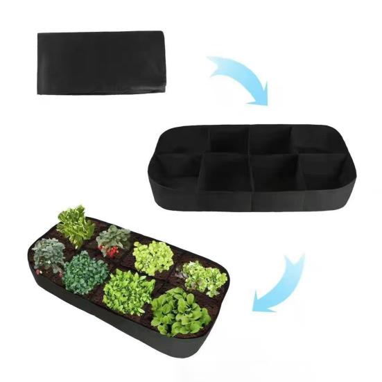 8 mřížek Grow Bag Zahuštěná netkaná textilie Pytle na pěstování Heavy Duty Grow Pot pro pěstování zeleniny Květiny Rostliny Venkovní