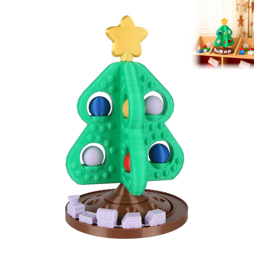 Christmas Tree Train Ornament 3D Printed Ornament Eco-Friendly PLA Material Holiday Decor Gift For Kids And Collectors