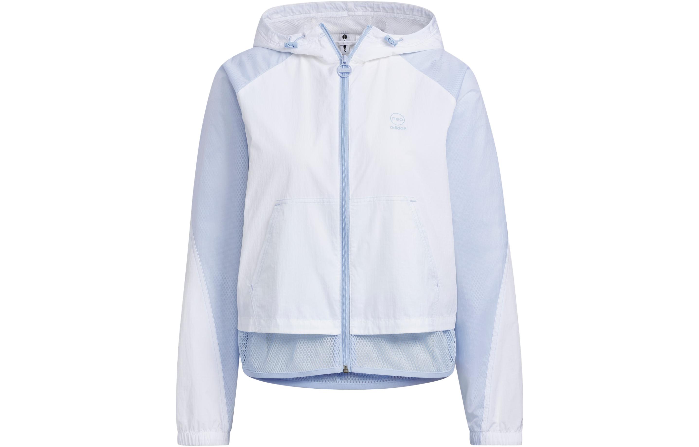Adidas Neo Куртки Женские Светло-розовый Синий С капюшоном Умеренные Другие IA6723 M