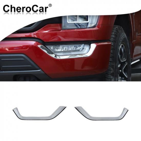 Chrome Front Fog Light Eyebrow Trim Strip For Ford F150 - Accessories