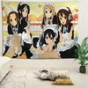 KKON Maid Ver Anime Tapestry  Pink Heart Wall Hanging for Bedroom Dorm Decor Kawaii Music Anime Themed Home Decor for Bedro