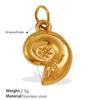 Ocean Element Conch Shell Pendant Accessories Stainless Steel Gold-Plated Beach Wind Accessories
