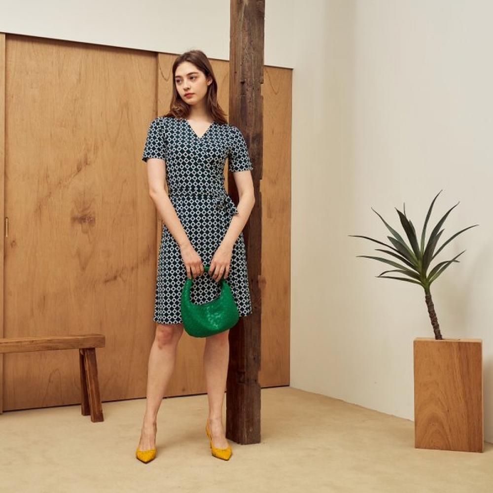 Lipbbam Creora Leoni Midi Wrap Dress Ldm03sg01