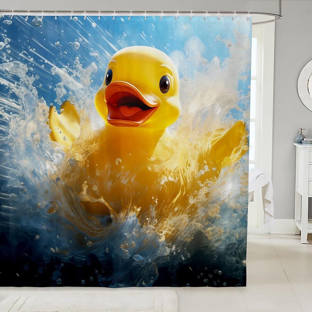 Japanese Style Moon Cherry Blossom Shower Curtain - Romantic Night Sky Scenery Bathroom Decor Women - Exotic Pink Waterproof